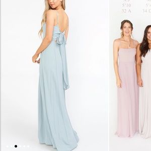 Show me your mumu bridesmaids dress - silver sage crisp